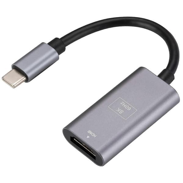8K/60Hz USB 3.1 Type-C han til HDMI hun konverteradapterkabel, 4.5x2.4x1cm