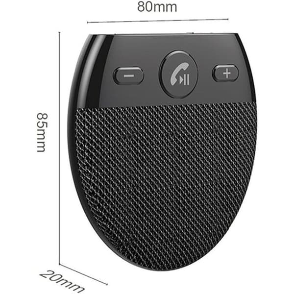Bluetooth håndfrisett til bil, Bluetooth-høyttaler til solskjerm i bil, musikkspiller