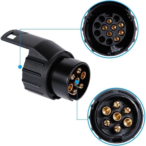 7-pin til 13-pin tilhengerfestepluggadapter for biltilhengere