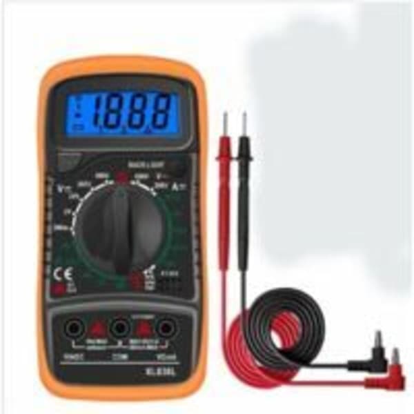 XL830L 2000 tæller digitalt multimeter mini multimeter batteritester strømspænding AC DC modstand summer transistor voltmeter ammeter med..