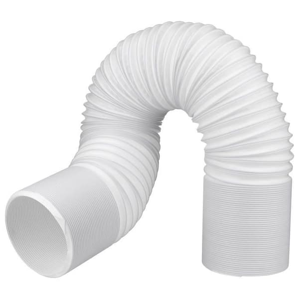 2m bärbar luftkonditioneringsavgasrör - 130mm (13cm) diameter, vit PP, universal