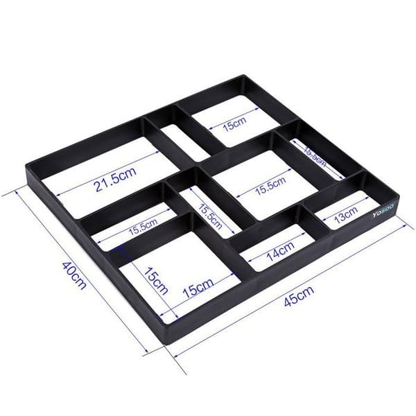 Trädgårdsgångsform 45 x 40 x 4 cm av PP-plast – 1 styck