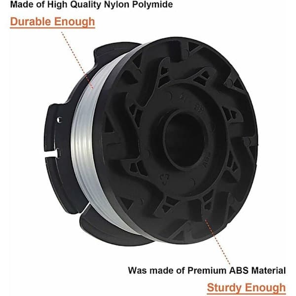 6-pakning A6481 A6485 Spoler for Black Decker Gressklippere