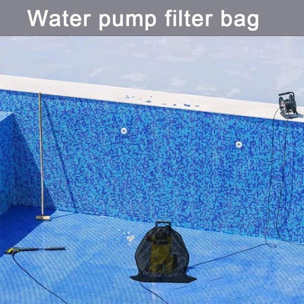 45 x 45 cm Pumpe Netpose (Pakke med 2) - Sort - Polyester - Genanvendelig Snøre