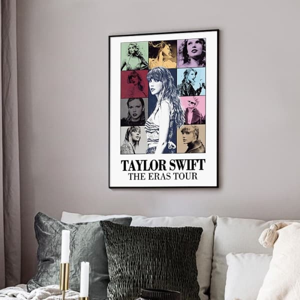 Pop Singer Canvasaffisch för Taylor Swift för rumsestetik Canvas Väggkonst Sovrum