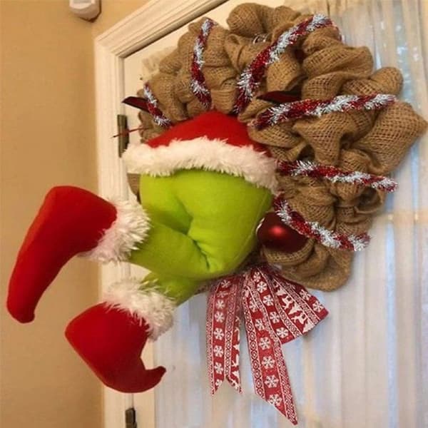 Julekrans Grinch-krans, juledekorationskrans