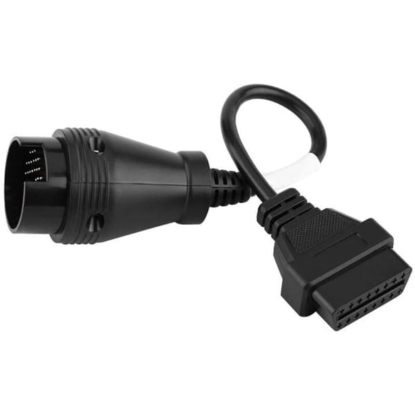 OBD2 38-pin til 16-pin adapterkabel - for Iveco lastebiler - 30 cm - svart