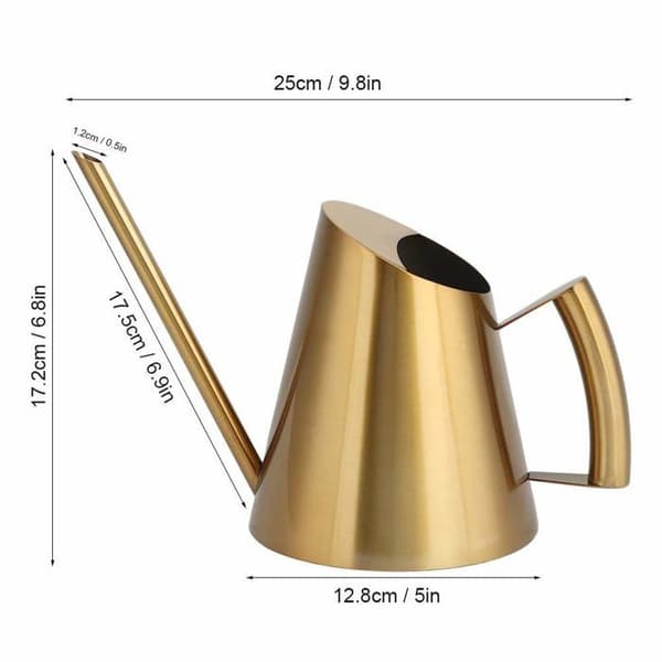 900 ml (30,5 oz) Guldkande i rustfrit stål - Lang tud, indendørs og udendørs