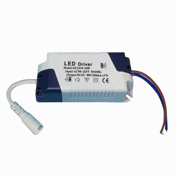 3-pack LED-drivrutiner 18–24W, 85–265V → 36–72V DC, 240–260 mA, 5,5 mm DC-kontakt