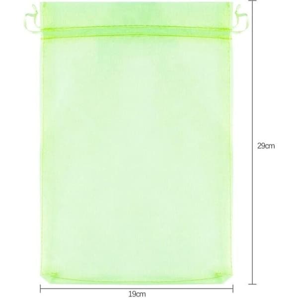 Fruktskyddspåsar 30x20 cm (100-pack) - Organza - Finmaskigt - Återanvändbara