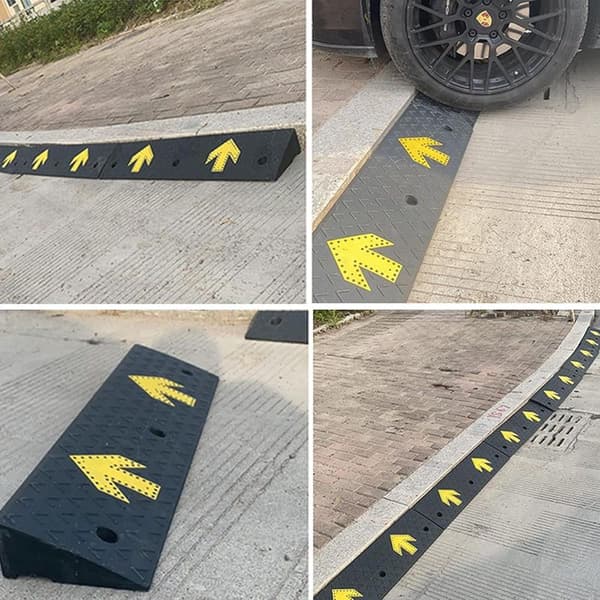 Släpvagnsljusramp, Lastramper, Gummi trottoarramp, Bilramp, Halkfri trottoarramp