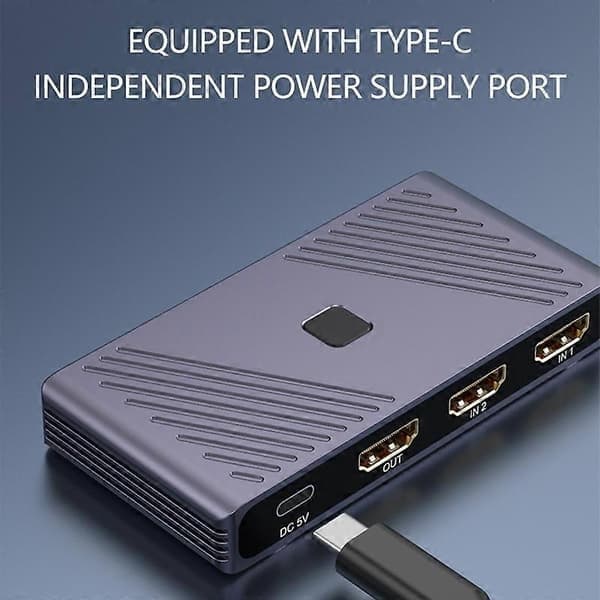Q802 8K HD Video Splitter HDR 2 ind 1 ud spejlskærme videooverførselsadapter