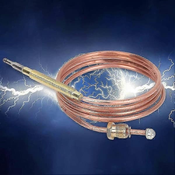 Universell gasskomfyr termoelement med 5 stk muttere oppvarming gass erstatning termoelement adapter