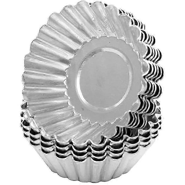 30 stk. Æggetærteform Non-stick Aluminium Cupcake Kage Cookie Pudding Form Foret Form Bageværktøj