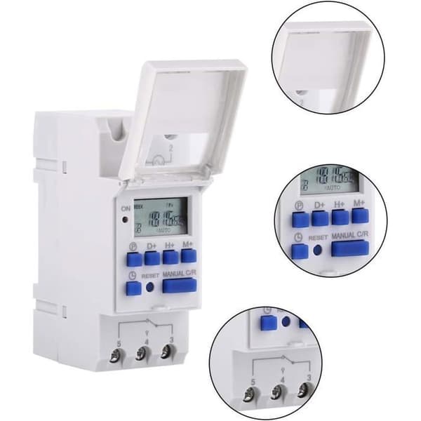 15A (220V) Timer - Digital LCD - USB→RJ9 Kabel - Mikro Kontrolboks