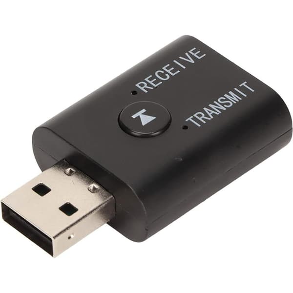 USB Bluetooth-sender/mottaker, 2-i-1 TX- og RX-moduser, støtter Bluetooth 5.0 SBC-kodek, 3,5 mm og USB-A-kontakter, lett design