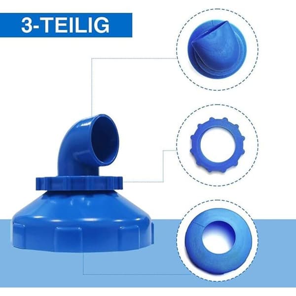 Returdyse, Pool returdyse, 38/32 mm indløbsdyse, Pool dyse, Pool indløbsdyse, til standard pool indløbsdyse, justerbart dysehoved