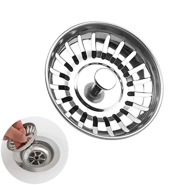 78 mm avløpsplugg - SUS304 rustfritt stål - 20 filterhull - Polert overflate