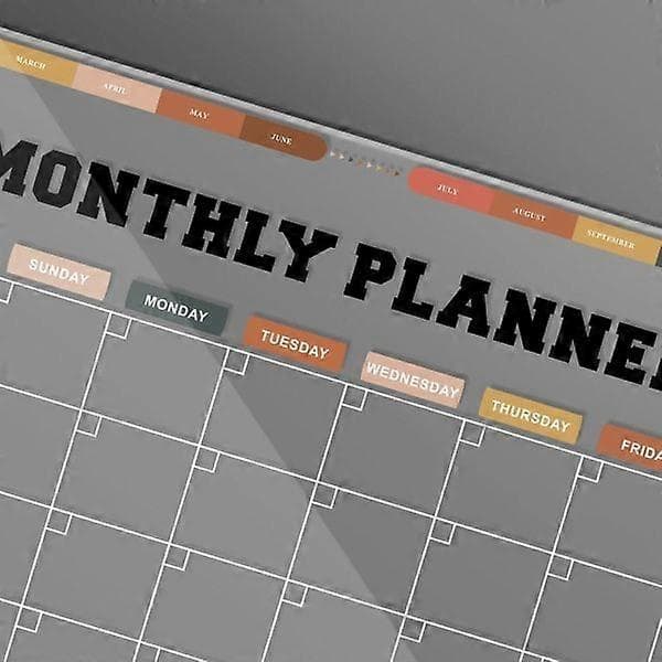 Magnetisk Akrylkalender Transparent Kylskåpskalender