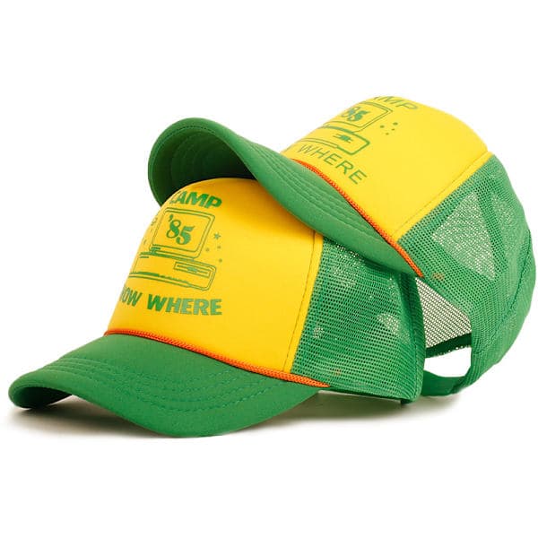 Baseballkasket Cosplay Merchandise Dustin Kostumer Hat (Gul/Grøn)