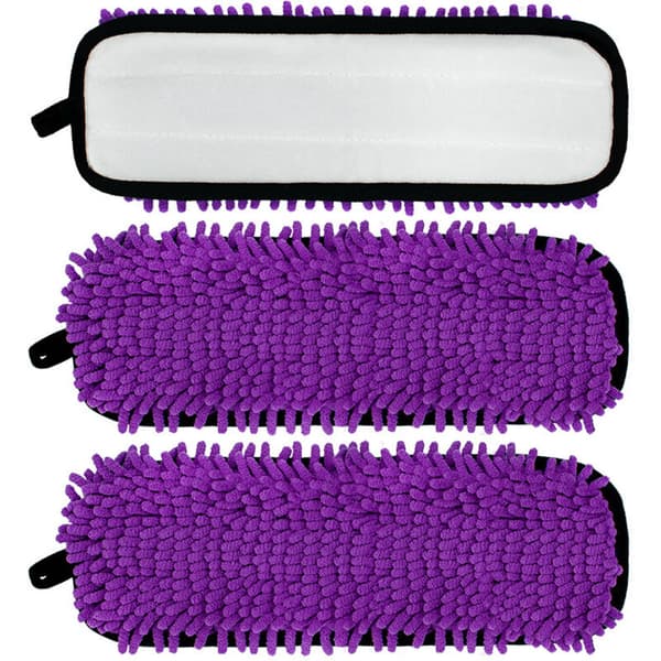 Sett med 3 gjenbrukbare erstatningsputer kompatible med Swiffer PowerMop, mikrofiberputer for Swiffer 15\" spraymopp, vaskbare PowerMop-puter brukt til.