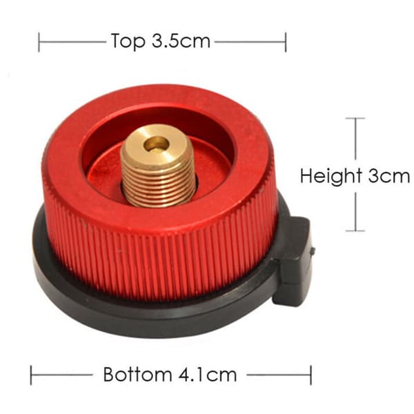 2 stk gasspatronadapter, BBQ grillkranventil gassadapterpatron for campingovnsbrennerforbindelse