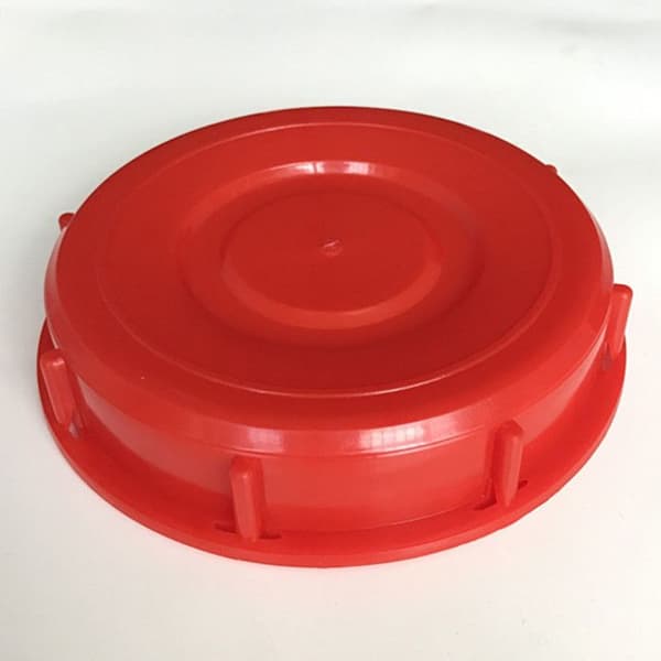163 mm IBC-tanklåg - Lækagesikkert - Ventileret - Rød plast