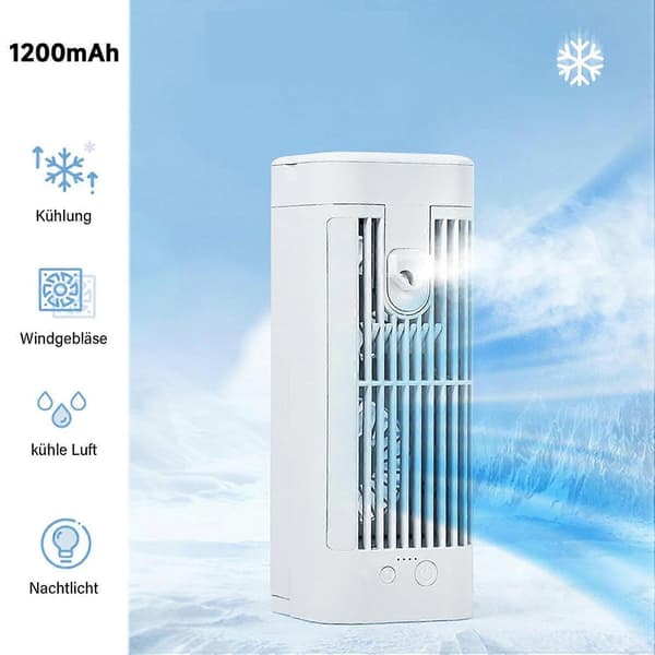 Ventilator Combi Aircondition 4-i-1 Mini Bærbar Luftkøler Ventilator med Effektiv Køleteknologi