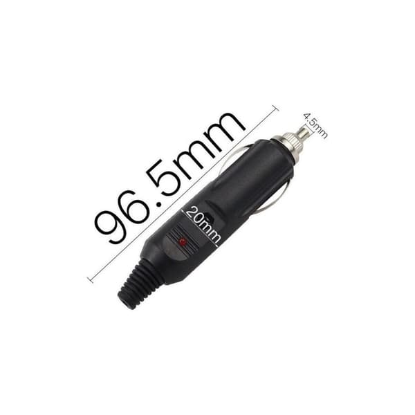 Universal 12V cigarettænderstik + 5A beskyttelsessikring
