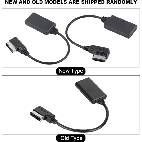 5-12V Lydkabel, Bluetooth 5.0 AUX Musikk Integrasjonsadapter Lydkabel for AMI MMI MDI