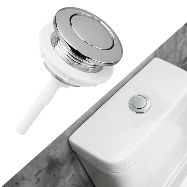 38 mm toiletskylleknap - forkromet ABS - vandbesparende - universal