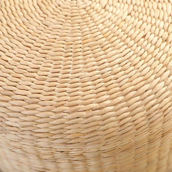 Båggolvkudde i distaff-färg - Handstickad - Diameter 40 cm - Höjd 20 cm