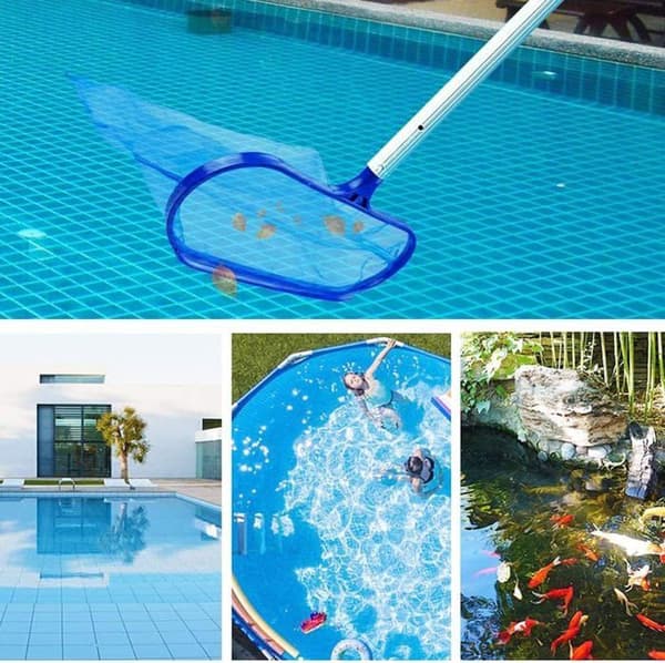 Finmasket poolnet 41 x 15,5 cm - Fint nylonnet - Til stænger med 3 cm diameter