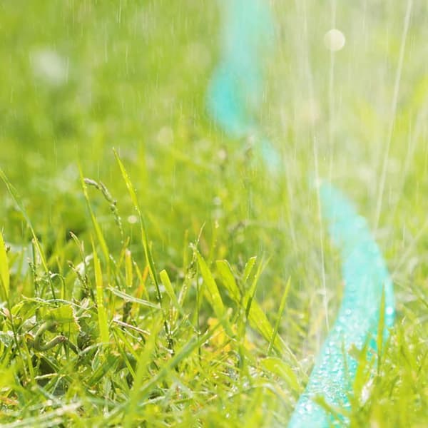 10m litteä puutarhaletku rei'illä - Puutarhasprinkleri, vihreä, 1 kpl