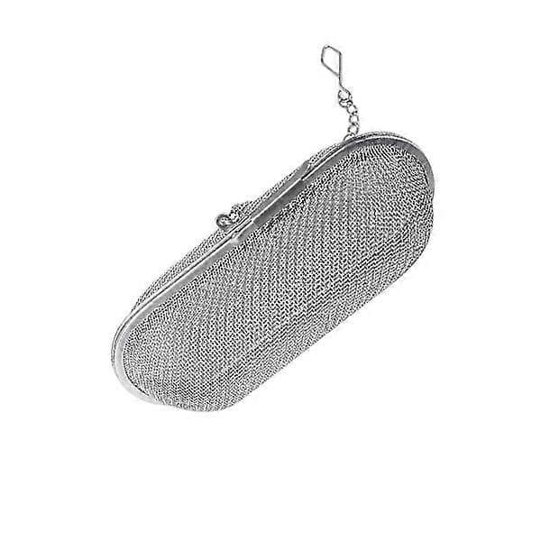 Tesil med lås, krydder tesil, rustfritt stål, teballfilter, løs te kryddersil