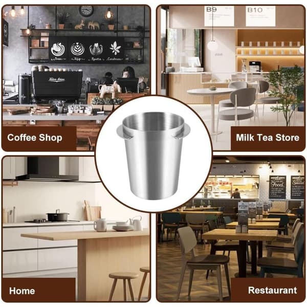 58 mm kaffemålekop i rustfrit stål, pulverføder, filterholderdispenser til espresso