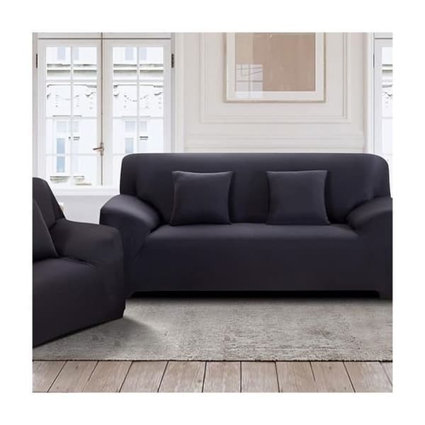2-sits sofföverdrag 145-185 cm, elastiskt – Halkfritt polyestertyg – Skydd mot fläckar och djurhår