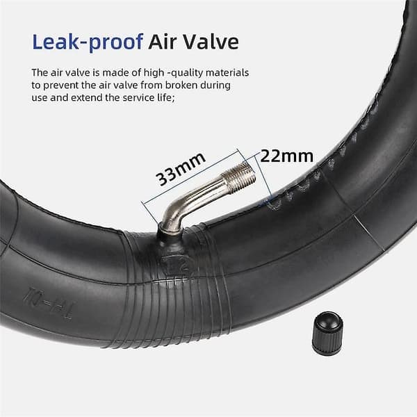 8,5 tommer inderrør baghjul bøjet ventilstamme 50/75-6.1 bagdæk 8 1/2 X2 til V2 M365 Pro 1S