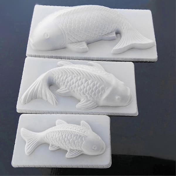 Fiskeformet non-stick kageform kryofylaktisk plast køkken bageform M M