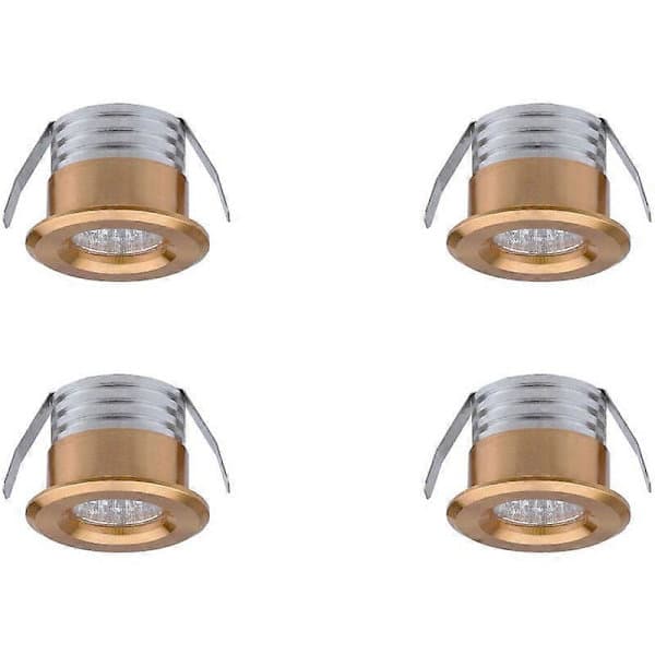 Mini forsænkede LED-spots, 3W, neutralt lys, sæt med 4