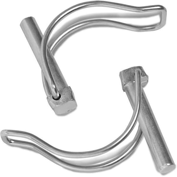 Pakke med 10 foldestifter 8 x 45 mm til Ø40 mm rør - galvaniseret stål