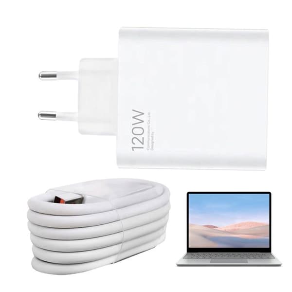 USB-C-lader, hurtigladeblokk, 120W 6A hurtigladehode for telefoner, laderadapter med 120W ladekabel