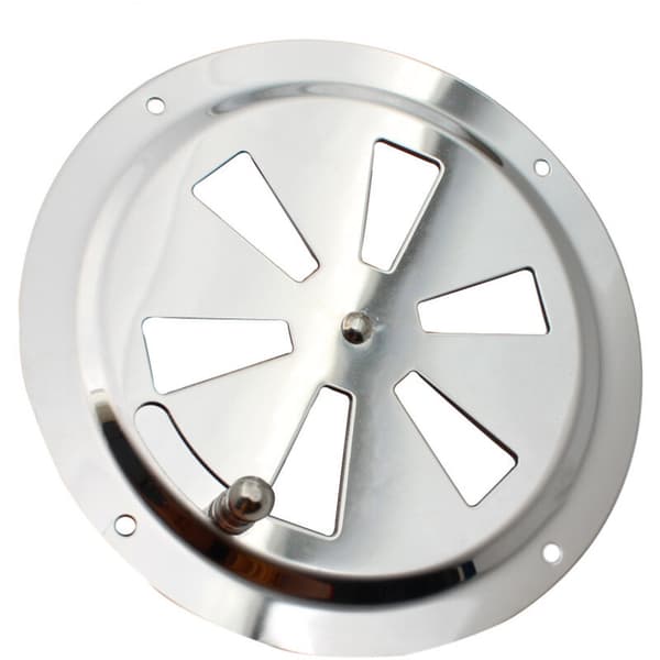 Rund Ventilationsrist, 2 Stykker, Rund Luftventil, Justerbart Ventilationshul, 125 mm Rustfrit Stål Indgående Luft Udsugningsrist