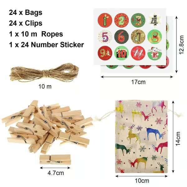 DIY Hengende Adventskalender 24x - 2026