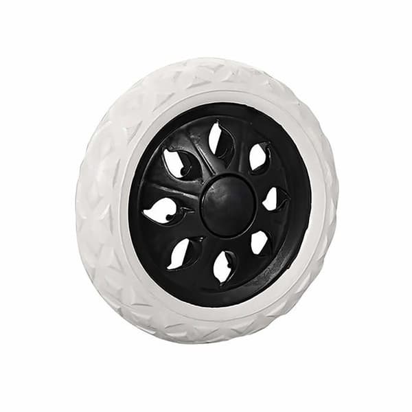 16 cm Trolleyhjul - Sort - EVA-skum - Plastkerne