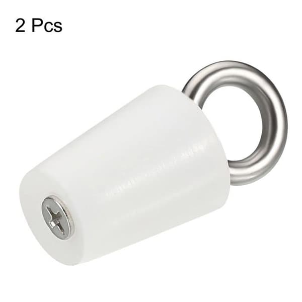 Konisk silikonpropp 15–20 mm - 2-pack - Vit - Höjd 26 mm (justerbar 17–18 mm)