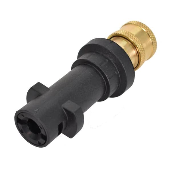 1/4\" hunpistoladapter til Karcher K2-K7 højtryksrenser - Messing/ABS