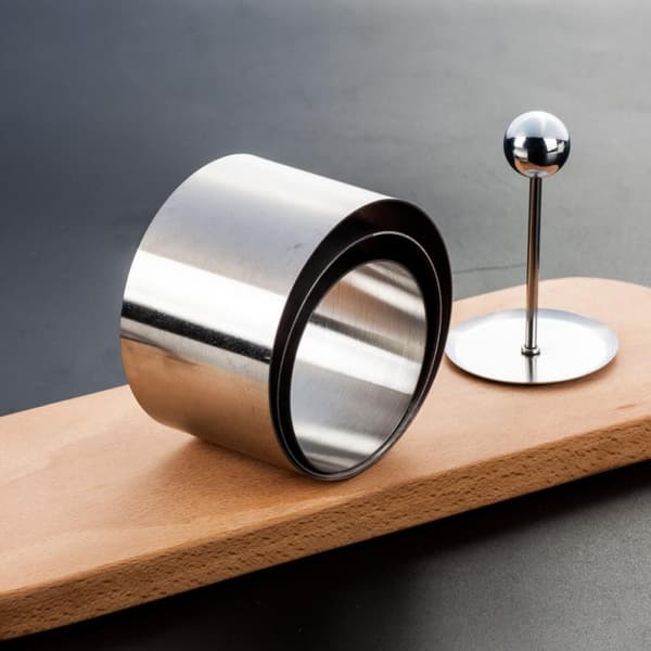 Køkkenudstyr Anretterforme Sæt med ringforme i rustfrit stål (3,14\" og 2,36'') 2 stk.