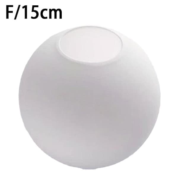 Mat Hvid Kugle Glas Skærm Erstatning Rund Kuppel 15cm One-size