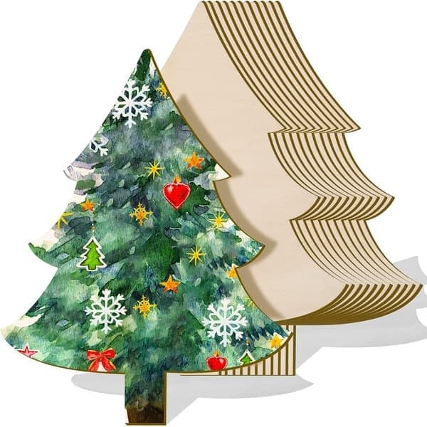 Juletre i tre, treskjæring